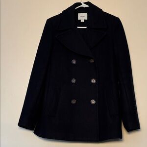 Old Navy Blue Pea Coat, size M